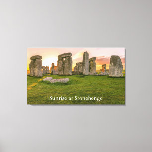 Personlized Legendary Stonehenge at Sunrise Canvas Print