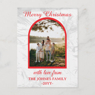 Personlized Merry Christmas Photo  Holiday Postcard