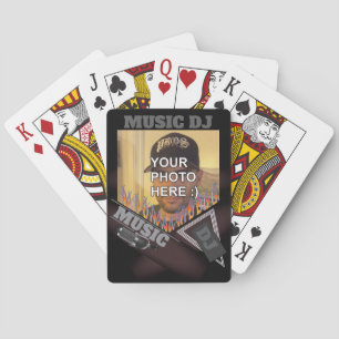 Personlized Music DJ Playing Cards