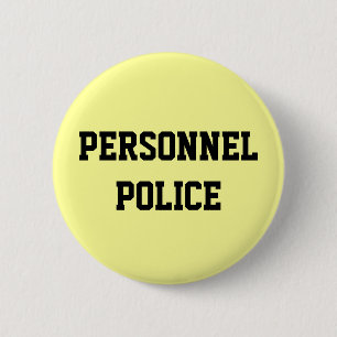 Personnel Police - Human Resources Department 6 Cm Round Badge