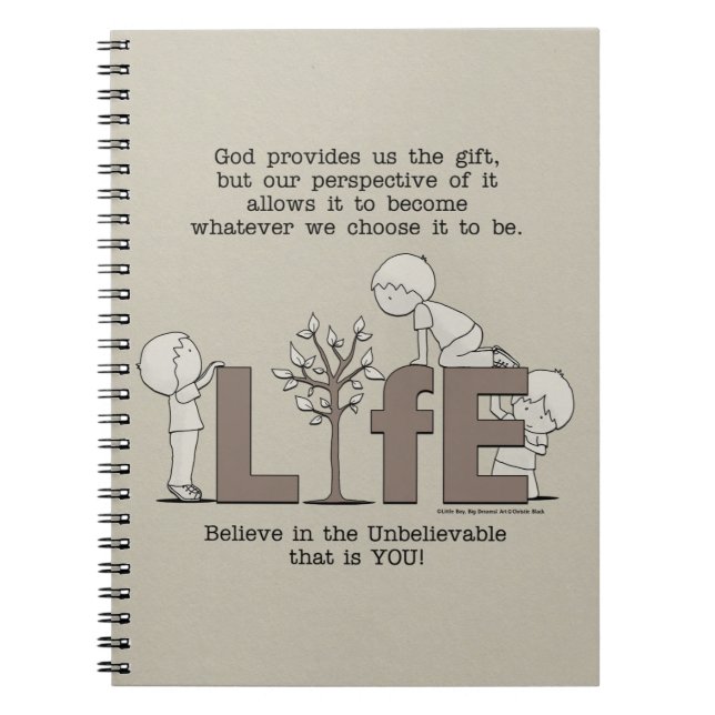 Perspective of Life Spiral Notebook (Front)