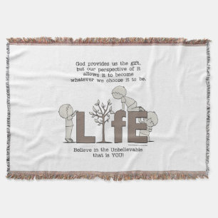 Perspective of Life Throw Blanket