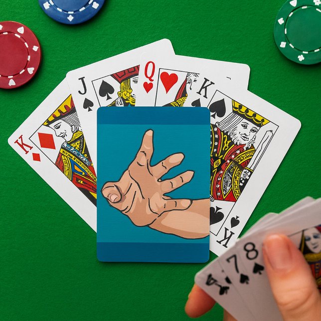 Perspective Reaching Hand Playing Cards (Creator Uploaded)