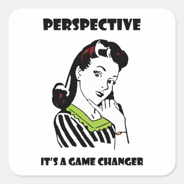 Perspective Square Sticker (Front)
