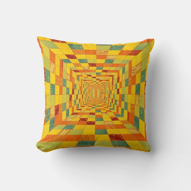 Perspective squares cushion (Front)