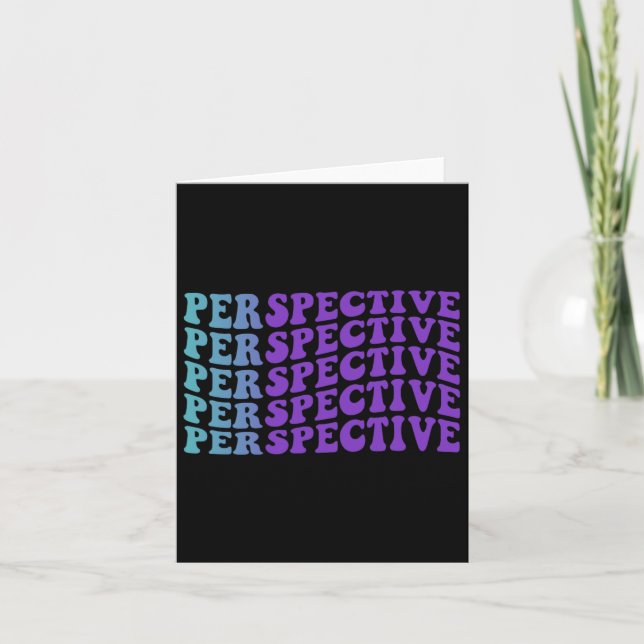 Perspective Suicide Prevention Depression Awarenes Card (Front)