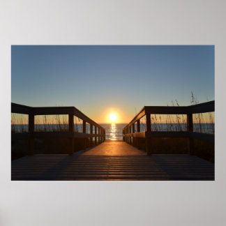 Perspective Sunset Poster