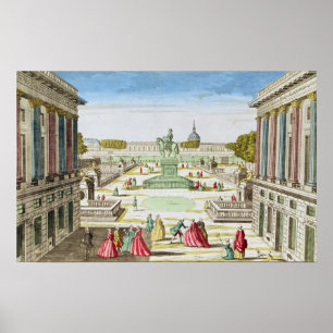 Perspective View of Place Louis XV Poster