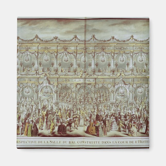 Perspective view of the ballroom constructed magnet (Front)