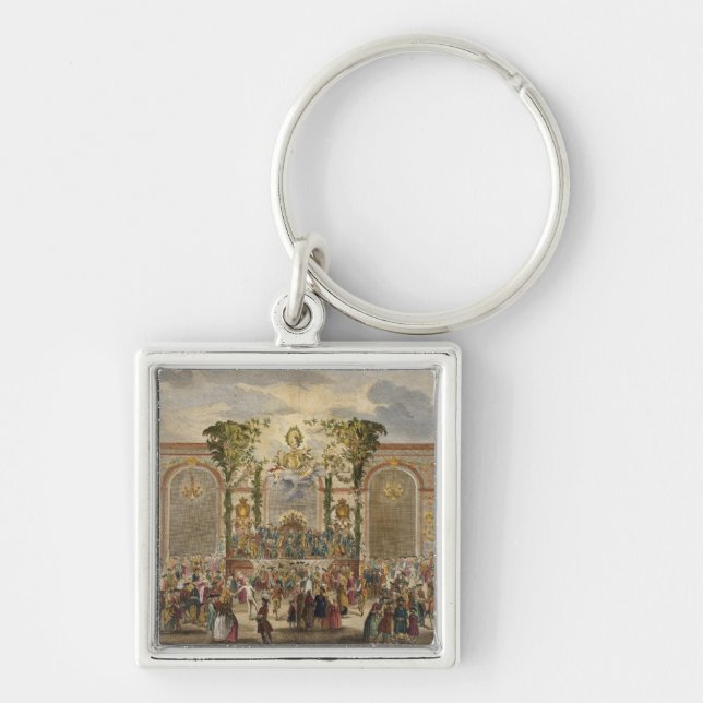 Perspective View of the Interior of the Room of th Key Ring (Front)