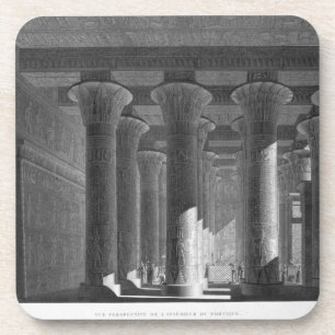 Perspective view of the portico interior, Esne (La Coaster