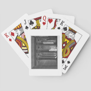 Perspective view of the portico interior, Esne (La Playing Cards