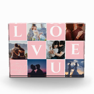 PERSSONALIZED COUPLE PHOTO COLLAGE GIFT FOR SPOUSE BLOCK
