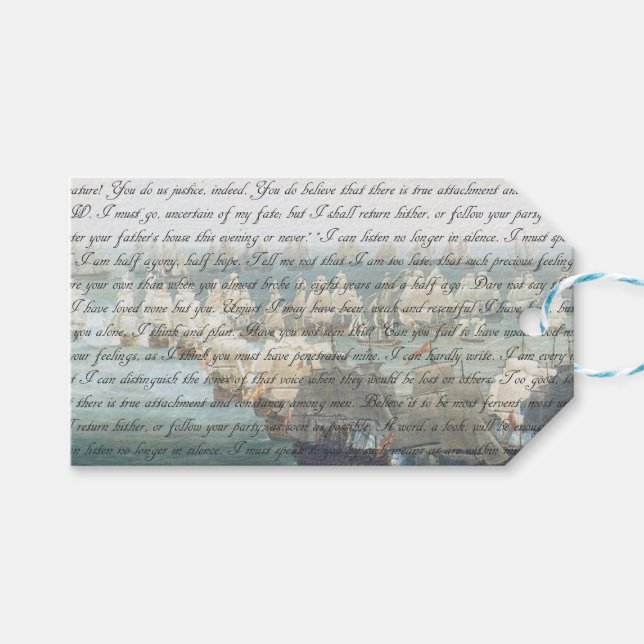 Persuasion Letter Gift Tags (Front (Horizontal))