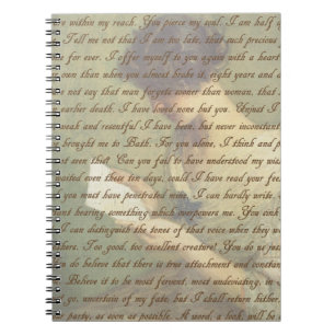 Persuasion Letter Spiral Notebook