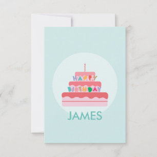 Perszonalized Birthday Card