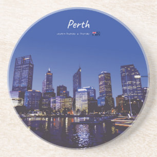 Perth, Australia - City Skyline Night Coaster