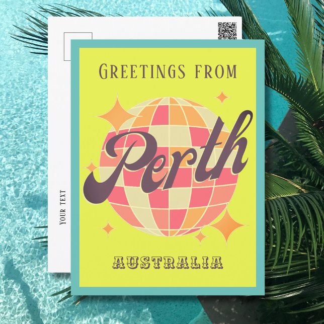 Perth Australia colourful greeting card (Creator Uploaded)