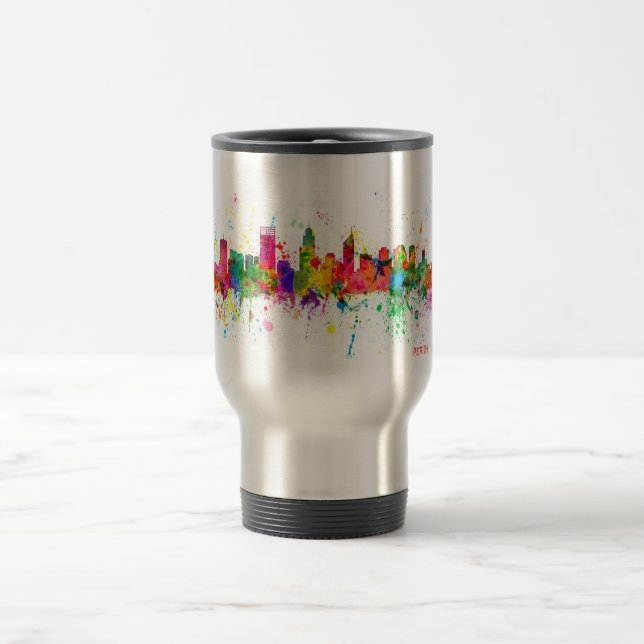 Perth Australia Skyline Travel Mug (Center)