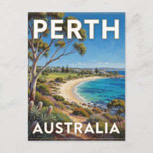 Perth Australia Western Coast Scene Postcard