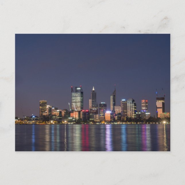 Perth city skyline postcard (Front)