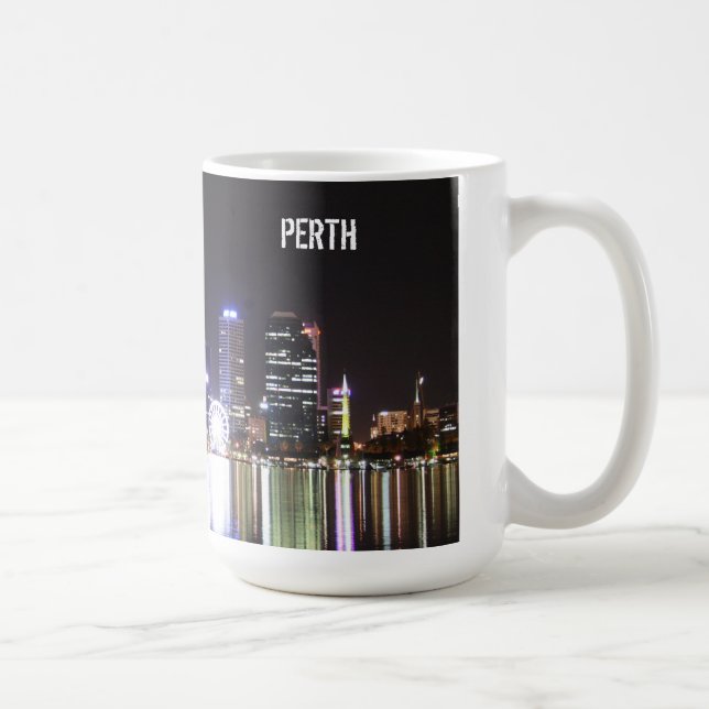 Perth Night Skyline - Mug (Right)