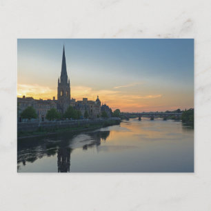 Perth Scotland Sunset Postcard