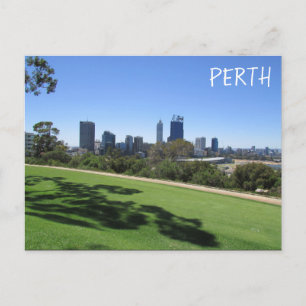 perth skyline park postcard