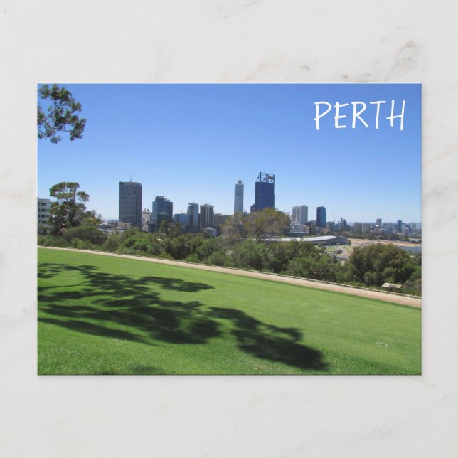 perth skyline park postcard (Front)