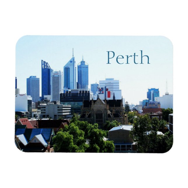Perth, West Australia, Skyline Magnet (Horizontal)