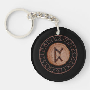 Perthro - Elder Futhark rune Key Ring