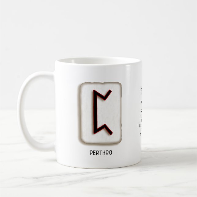 Perthro RuneStone Mug (Left)