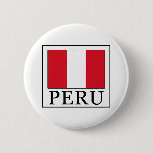 Peru 6 Cm Round Badge