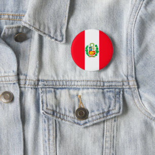 Peru 6 Cm Round Badge