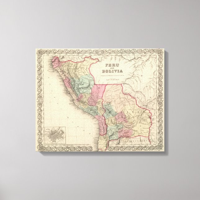 Peru and Bolivia 2 Canvas Print (Front)