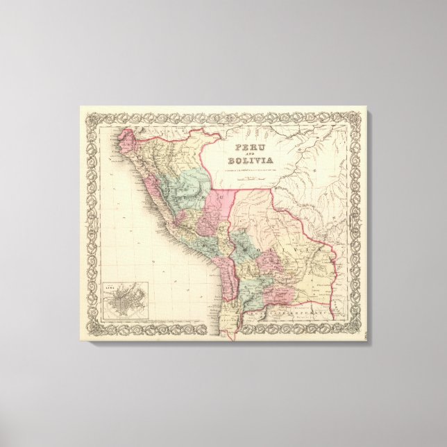 Peru and Bolivia 2 Canvas Print (Front)