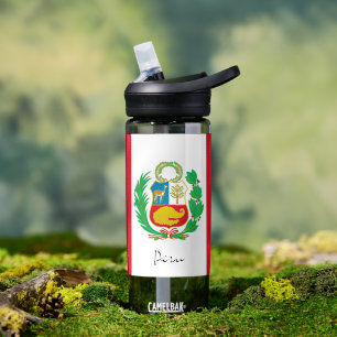 Peru bottle, patriotic Peruvian Flag Water Bottle