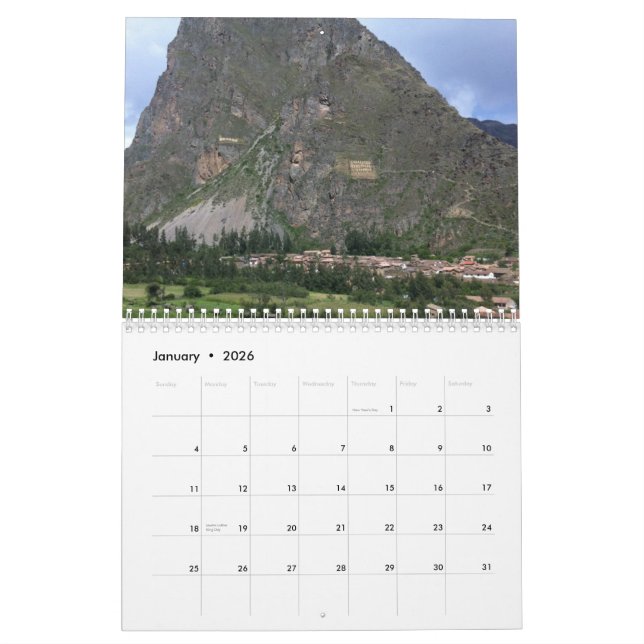 Peru Calendar (Jan 2026)