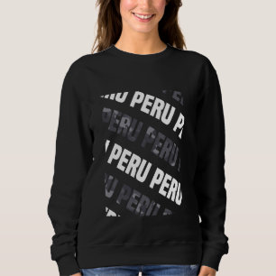 Peru Camo Pattern Grey Camouflage Sweatshirt