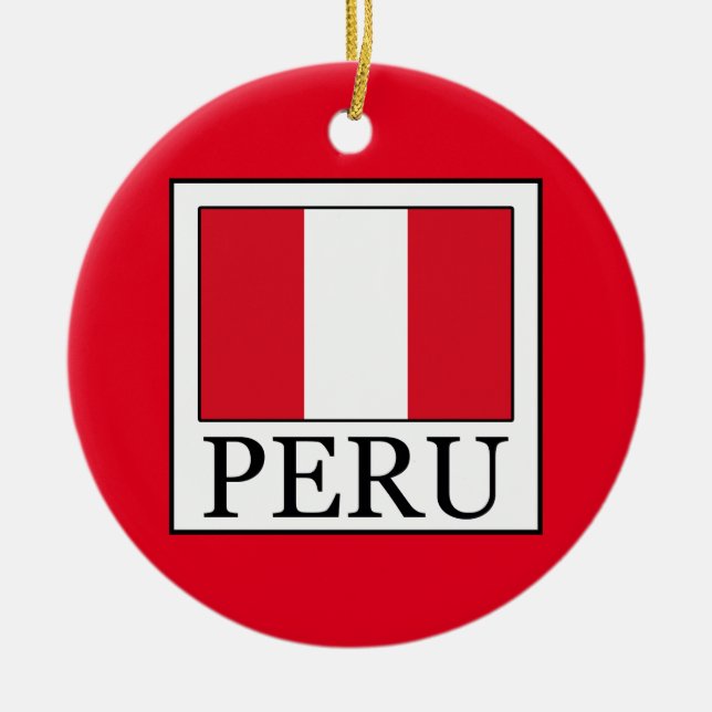 Peru Ceramic Tree Decoration (Front)
