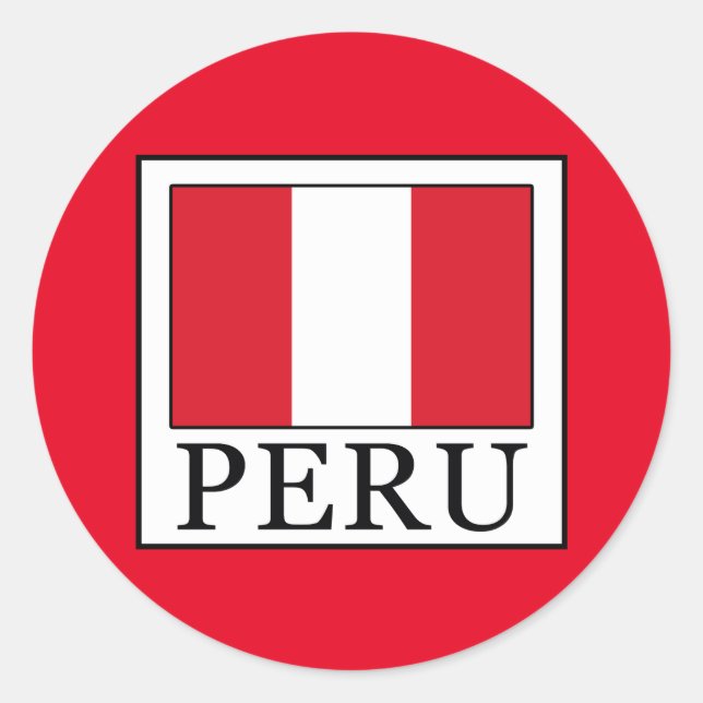 Peru Classic Round Sticker (Front)