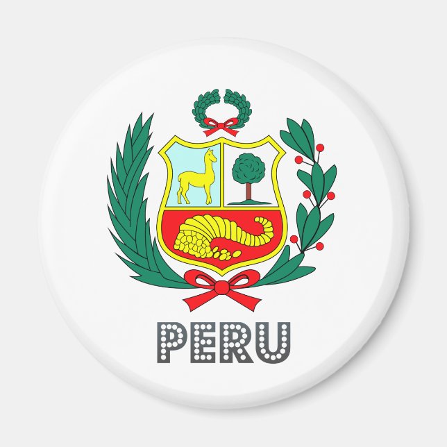 Peru Coat of Arms Magnet (Front)