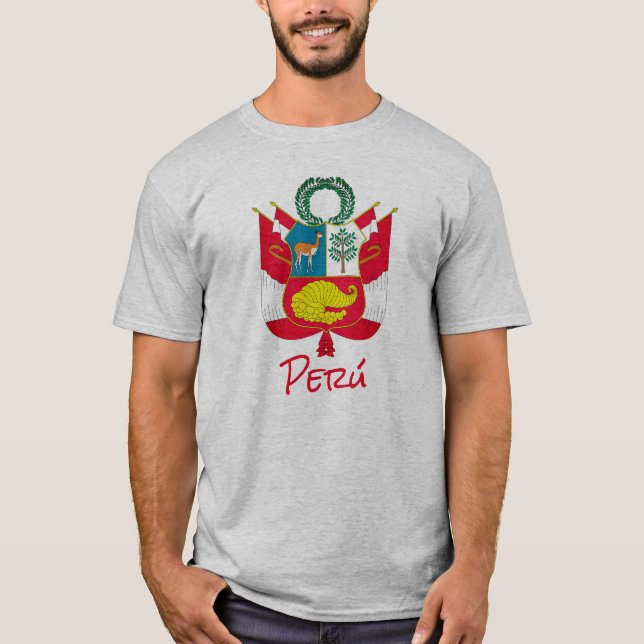 Peru Coat of Arms T-Shirt (Front)