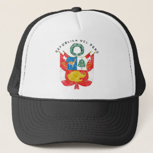 Peru Coat Of Arms Trucker Hat
