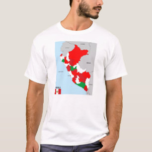 peru country political map flag T-Shirt
