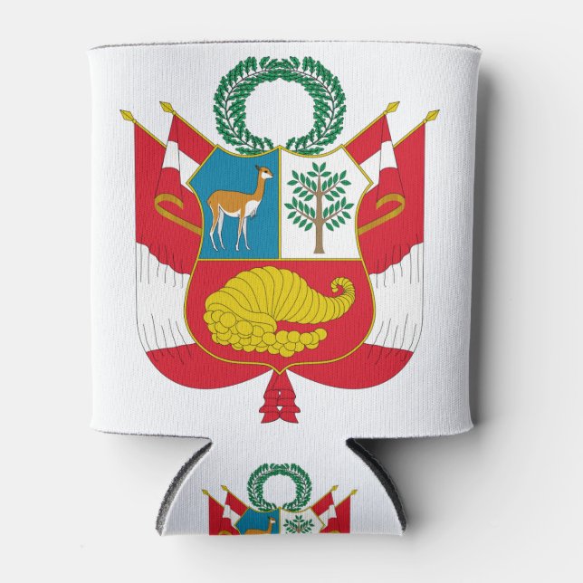 peru emblem can cooler (Front)