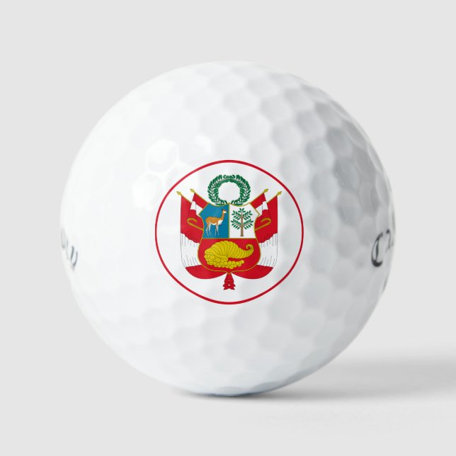 peru emblem golf balls (Front)