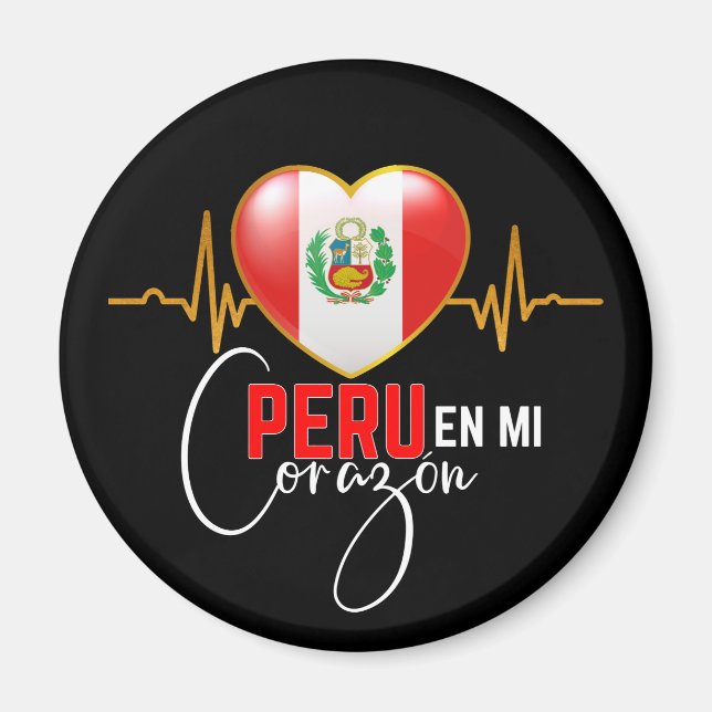 Peru en mi Corazon Peruvian Pride  Magnet (Front)