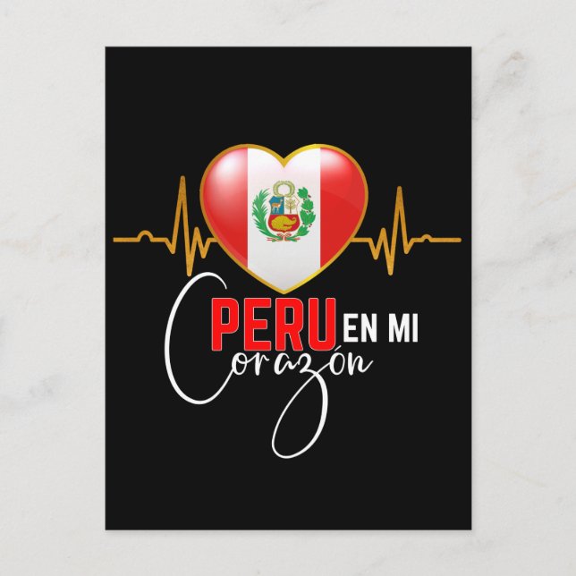 Peru en miCorazon Peruvian Pride  Postcard (Front)
