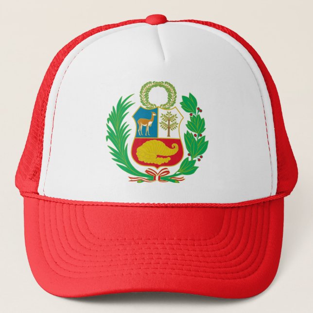 Peru - Escudo Nacional (National Emblem) Trucker Hat (Front)
